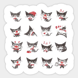 Many Cats Sticker